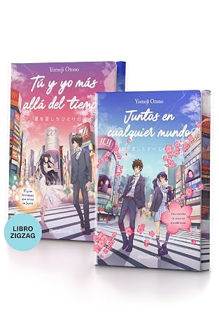 Juntos en cualquier mundo. Tú y yo más allá del tiempo: Libro zigzag en estuche