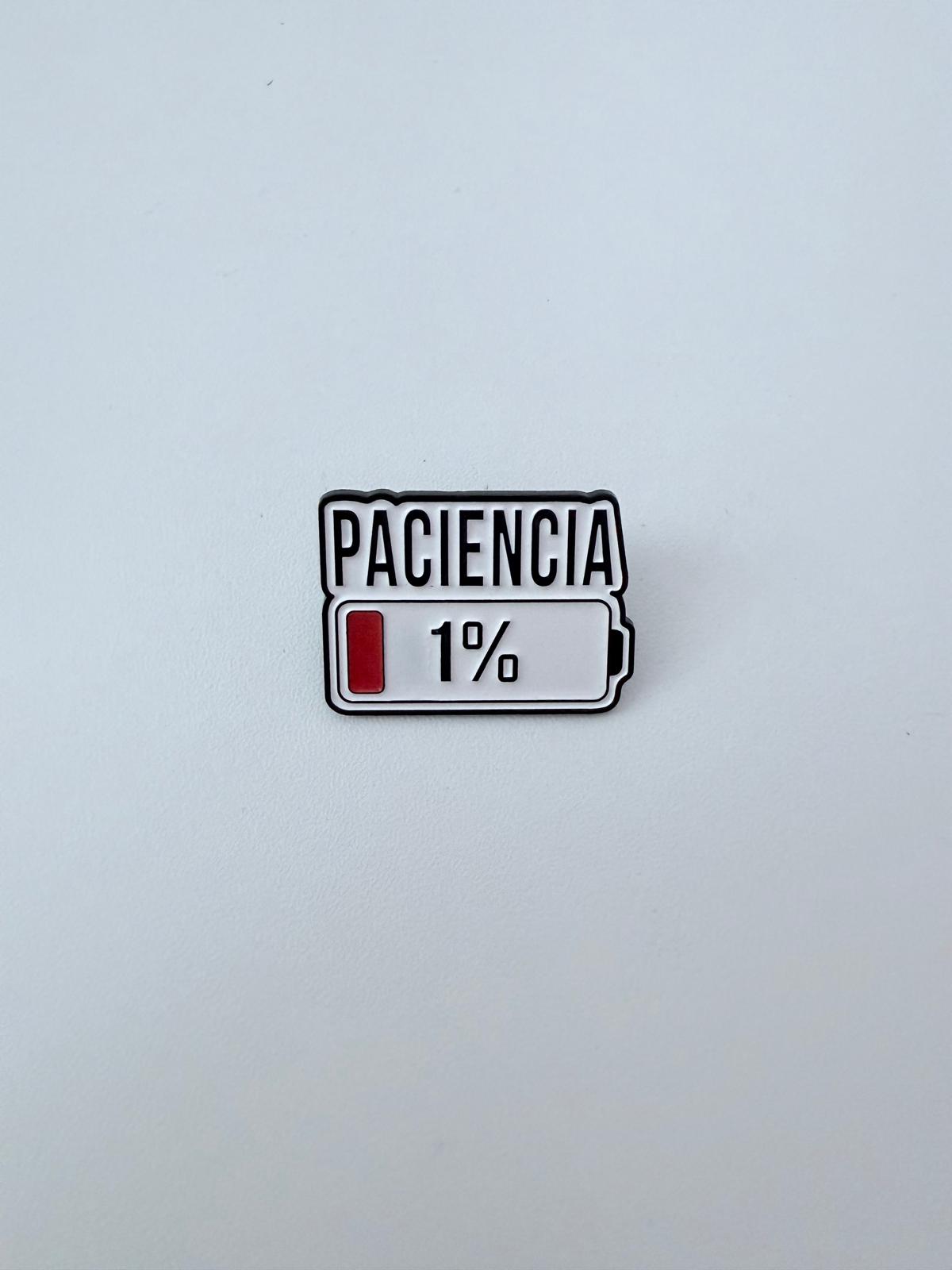 Pin "Paciencia 1%"